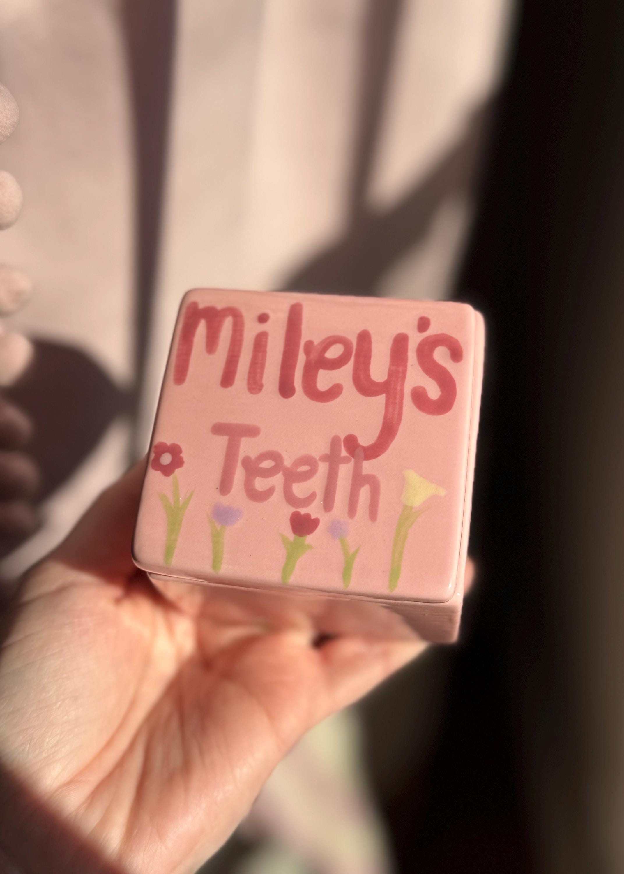 Hand-Painted Tooth Fairy Box – Keepsake Trinket for Lost Teeth