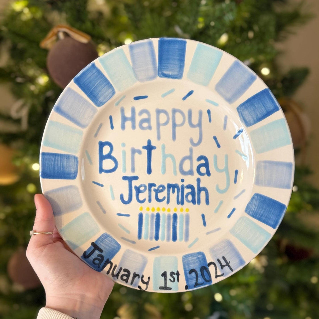 Personalized Ceramic Plate: Birthday Plate Tradition, Food Safe